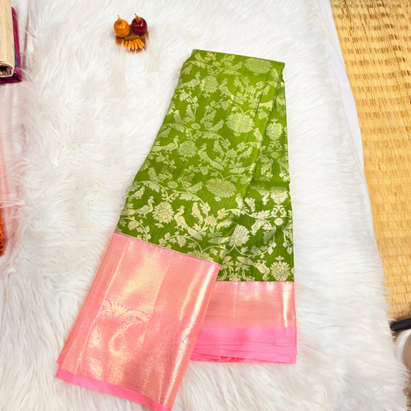 Semi Kanchipattu Saree