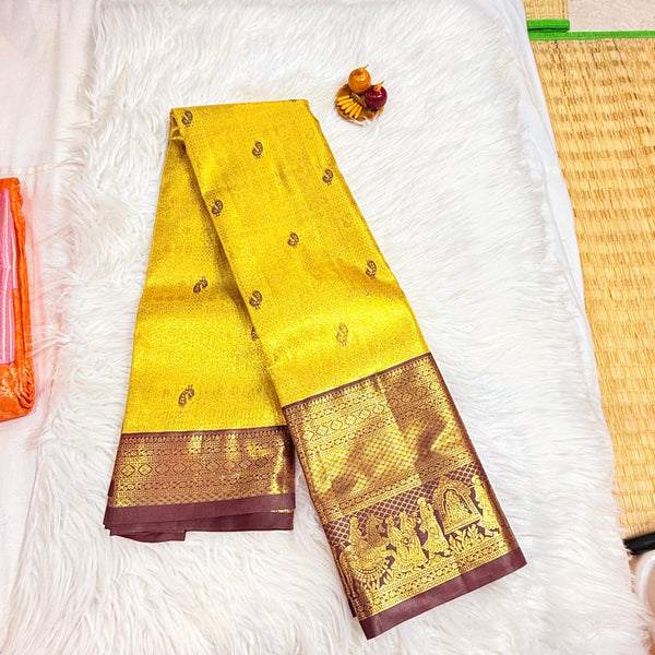 Semi Kanchipattu Saree