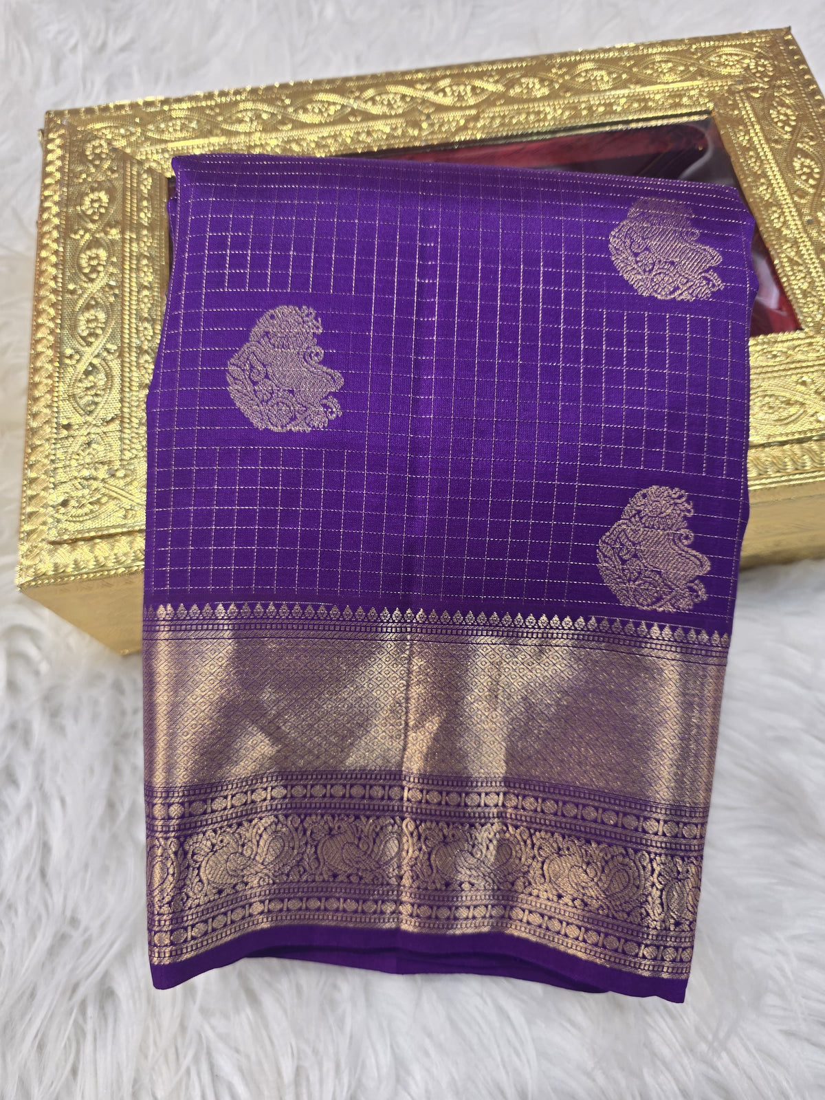 Kanchi Pattu - Purple