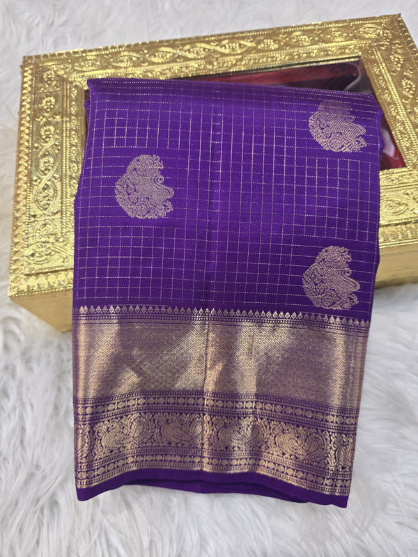 Kanchi Pattu - Purple