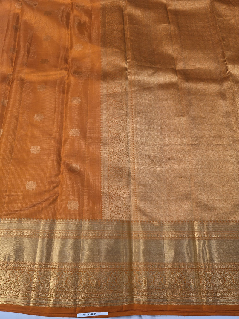 Kanchi Pattu - Orange