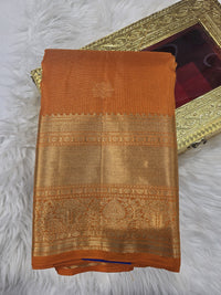Kanchi Pattu - Orange