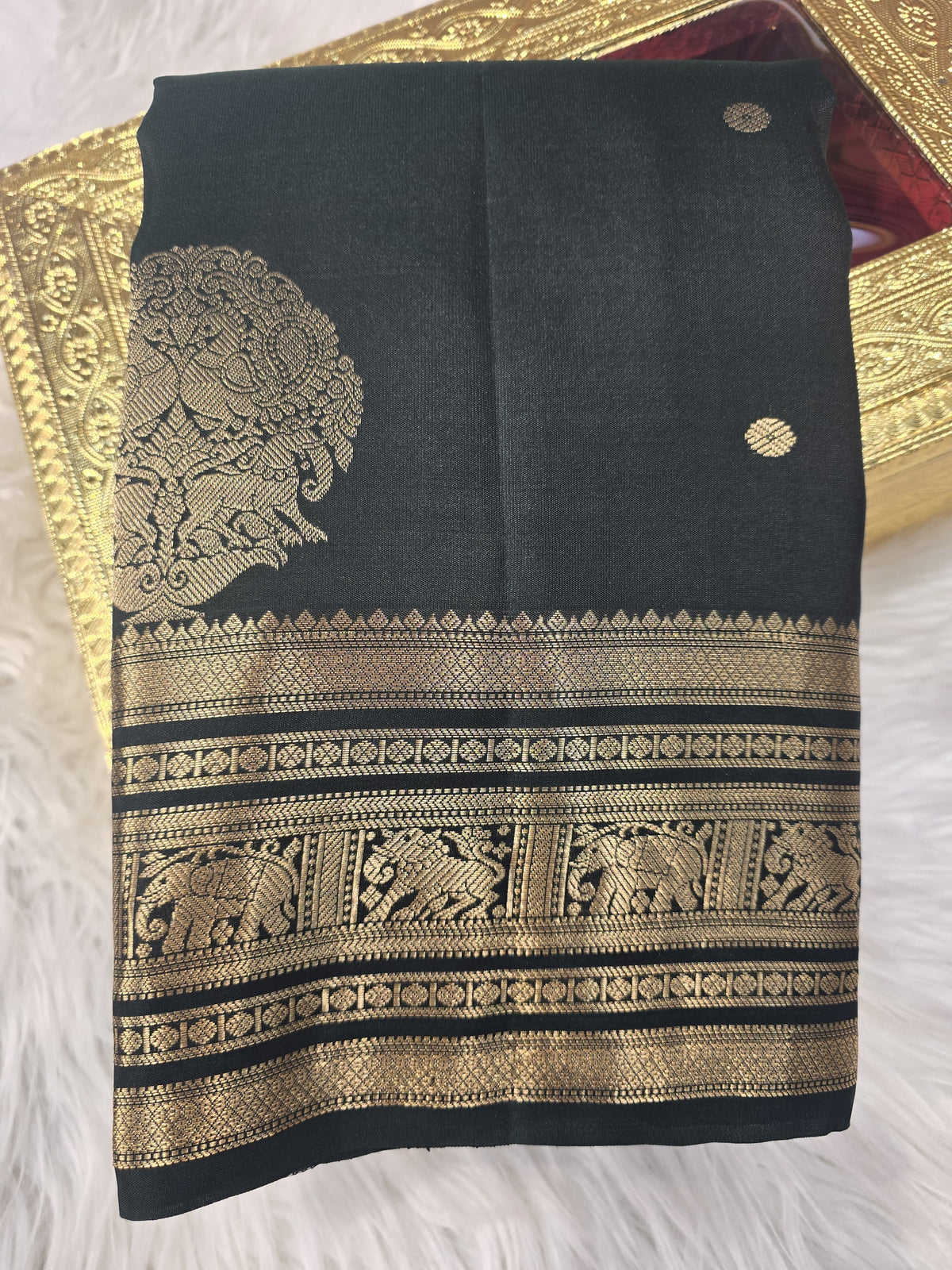 Kanchi Pattu - Black