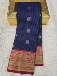 Kanchi Pattu - Dark Blue