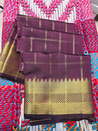 Soft Kanchi Checks - Maroon