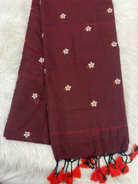 Khadi Cotton - Maroon