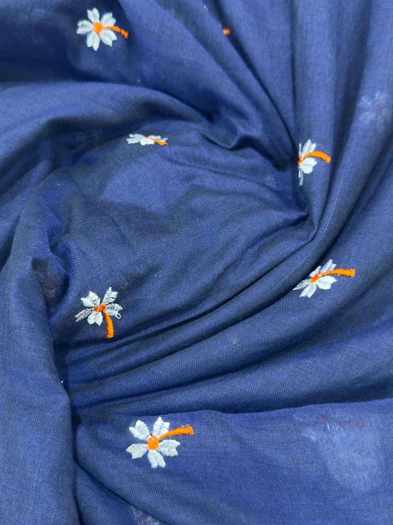 Khadi Cotton - Navy Blue