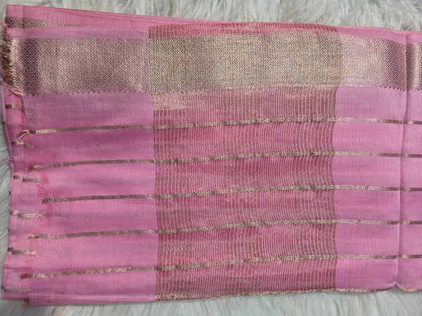 Maheshwari Silk - Baby Pink