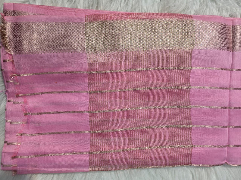 Maheshwari Silk - Baby Pink