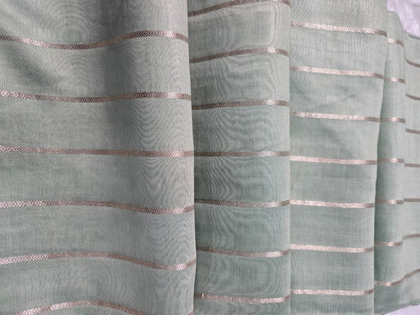 Maheshwari Silk - Pista Green