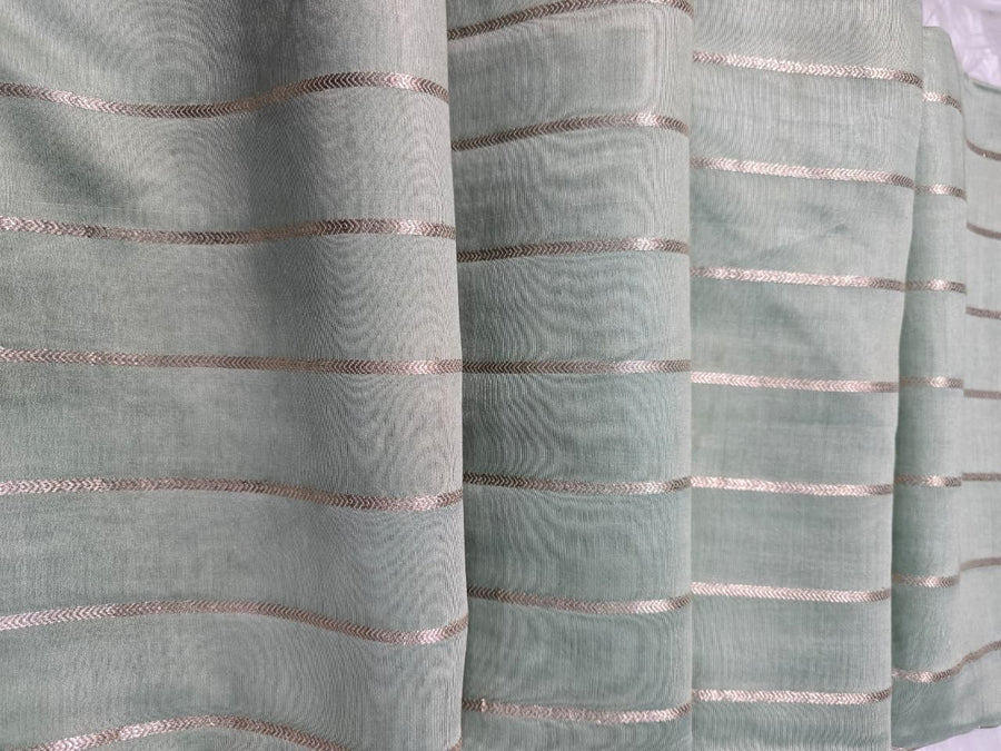 Maheshwari Silk - Pista Green