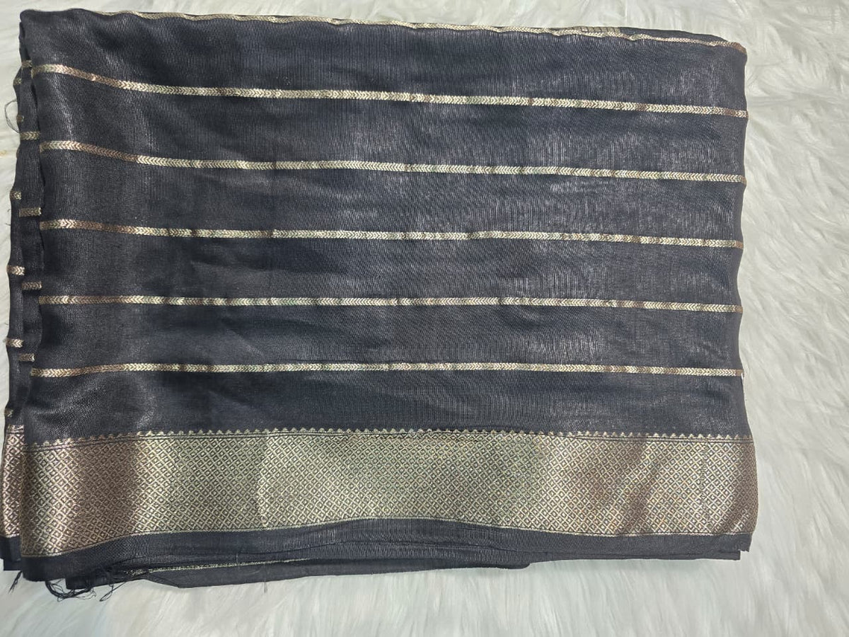 Maheshwari Silk - Black