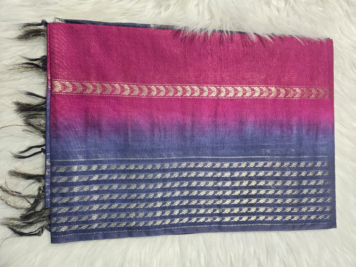 Bhagalpuri Silk BPD2 - Pink Blue